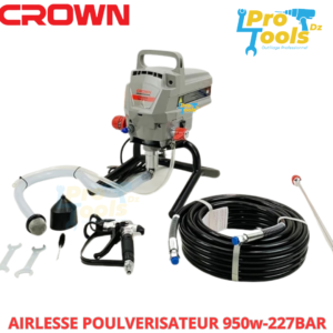 Pulvérisateur de peinture airless 950W 2000L/min dim 430×340mm CT43009 CROWN