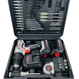 Caisse A Outils 108PCs (8-32mm) (1/4-1/2) (Plastique Vert) GCAI108R -TOPTUL